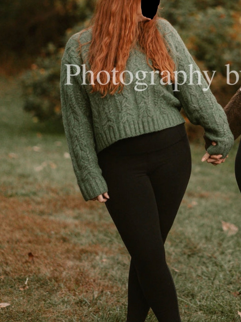 Universal Thread Green Cable Knit Crewneck Sweater